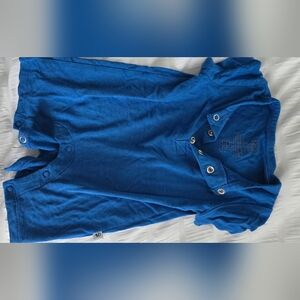 Blue Birdie Bean Romper